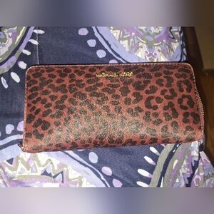 Michael Kors Leopard Print Wallet